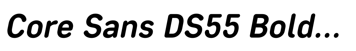 Core Sans DS55 Bold Italic